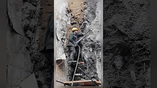 Job of concrete crushing Satisfying jobs and machinery in the world satisfying shorts [upl. by Grounds]