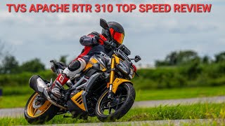 TVS Apache RTR 310 Top Speed First Ride Review [upl. by Ivens]