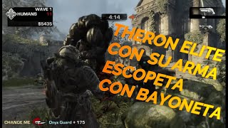 USO A ELITE THERON CON SU ESCOPETA CON BAYONETA EN MODO BESTIA  GEARS OF WAR 3 [upl. by Opportuna84]