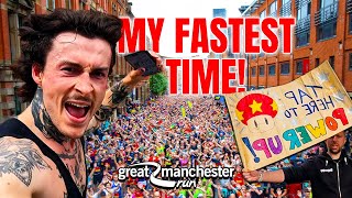 Running 10km with THOUSANDS of People Great Manchester Run [upl. by March]