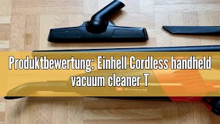 Produktbewertung Einhell Cordless handheld vacuum cleaner TEHV 1806 LiSolo Power XChange 18 V [upl. by Annwahsal]