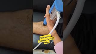 Shockwave TherapyReduce Calf Muscles PainReduce gastrocnemius painCalf Pain TherapyDrAnup [upl. by Lednew]