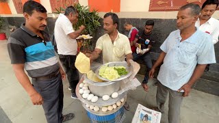 Uncle Ji Serves Rs 20 Meal at Railway Station  Indian Street Food [upl. by Akoek439]