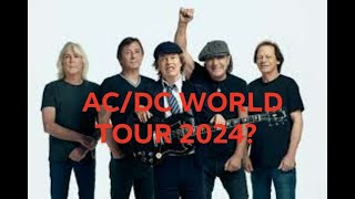 ACDC World Tour in 2024 Tour announcement Thursday Kings of real rock n roll [upl. by Yelsew]