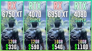 RX 6750 XT vs RTX 4070 SUPER vs RX 6950 XT vs RTX 4080 SUPER  Test in 20 Games [upl. by O'Callaghan]