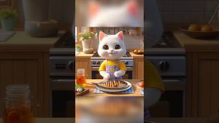 quotThe Cats DIY Fish BBQ Adventure🥰 cat cat BBQ cartoon kitty ai subscribe shorts catslover [upl. by Casta]