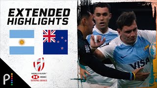 Argentina v New Zealand  2024 HSBC WORLD RUGBY SEVENS HIGHLIGHTS  22524  NBC Sports [upl. by Limaj614]