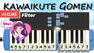 kawaikute gomen filter anime not pianika [upl. by Kilk]