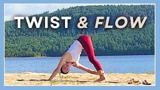 Twist And Flow  15 Minute Yoga Routine [upl. by Goldstein303]