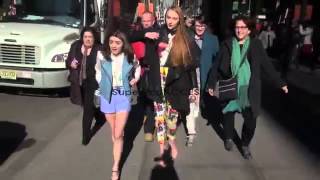 Sophie Turner Maisie Williams Isaac Hempstead Wright NYC [upl. by Yerocal]