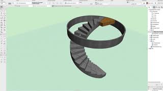 Archicad22 GDL Wendeltreppen Grundlagen 9 [upl. by Robinet]