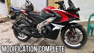 MODIFICATION COMPLETE  RS200  BS7  rs200 modification video [upl. by Enialem133]