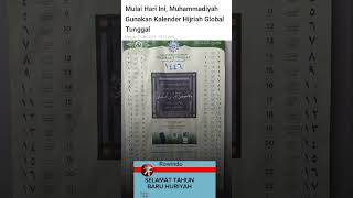 Mulai 1 Muharram 1446 H 7 Juli 2024 Muhammadiyah gunakan kalender Hijriyah Global [upl. by Anairb]