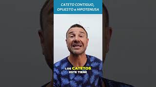 ¿Quién es el CATETO CONTIGUO OPUESTO y la HIPOTENUSA de un TRIÁNGULO RECTÁNGULO 📐 mates parati [upl. by Harmon]