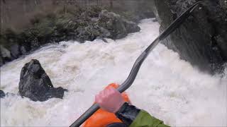 Kayaking the Fairy Glen River Conwy North Wales [upl. by Grati]