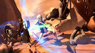 Second Battle of Geonosis  The Wall Fortress 4K HDR  Star Wars The Clone Wars [upl. by Ablasor]