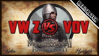 VW Zinfandel vs VoV Highlights  Mount and Blade 2 Bannerlord [upl. by Anpas]