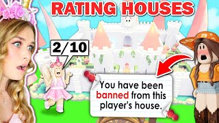 Rating Fans Houses BAD RATING Made Her HATE ME In Adopt Me Roblox [upl. by Dowski432]