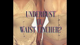 Diferença entre o corset underbust e waist cincher [upl. by Ecinwahs892]