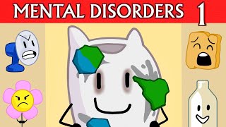 Mental Disorders Portrayed in BFDI  Battle for Dream Island Mental Illness Theory [upl. by Aleacim435]