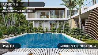 Modern Style Villa Design Part 4│Lumion 11│Animation Walkthrough [upl. by Yllek]