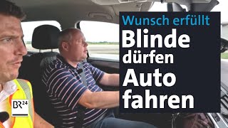 Einmal selbst am Steuer sitzen Autofahren für Blinde und Sehbehinderte  Abendschau  BR24 [upl. by Zile984]