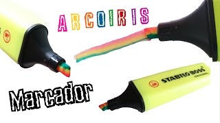 COMO HACER UN MARCADOR O MARCATEXTOS ARCOIRIS DIY [upl. by Frank]