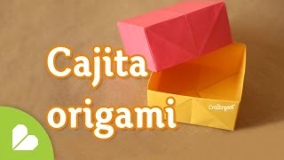 Como hacer Caja Origami BASICA y FACIL [upl. by Atteloc844]