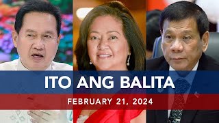 UNTV Ito Ang Balita  February 21 2024 [upl. by Minni]