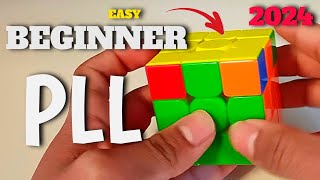 Rubiks Cube Easy 2Look PLL Tutorial Beginner CFOP  2024 Updated [upl. by Naras]