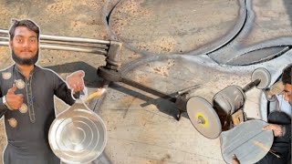 Watch a Iron Tawa Take Shape for Roti Making CastIron TawaMaking IronTawa DIYGriddle DIY [upl. by Oeflein]