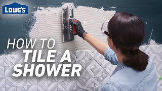 How to Tile a Shower  Tile Prep and Installation [upl. by Milson]