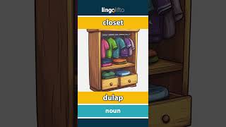 🇬🇧🇷🇴 closet  dulap  vocabulary builder  learn English  să învățăm engleza [upl. by Jarrell]