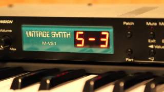 Roland MVS1 Vintage Synth Factory Demo 3 [upl. by Eelsew]