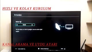 VESTEL TV LERDE İLK KURULUM UYDU AYARI VE KANAL ARAMA [upl. by Itnava851]