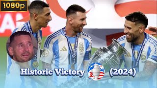 quotHistoric Victory Messis Second Copa America  Argentina vs Colombia Highlightsquot [upl. by Naashar]