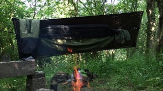 SOLO WILD HAMMOCK CAMPING  2 NIGHTS AND THUNDERSTORM [upl. by Quent]