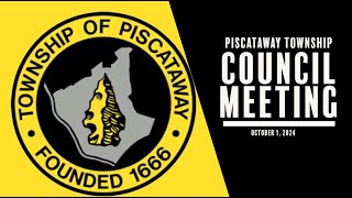 Piscataway Township Council Meeting October 01 2024 [upl. by Otsirc577]