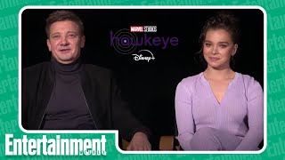 Hailee Steinfeld and Jeremy Renner Discuss What To Expect With Hawkeye  Entertainment Weekly [upl. by Milah]