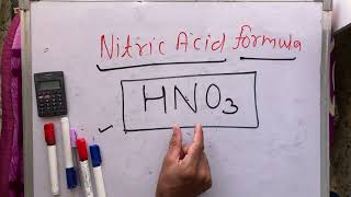 nitric acid formula  chemistry chemical name  Hindi  Surendra khilery [upl. by Lemmy]