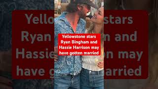 Yellowstone stars Ryan Bingham and Hassie Harrison may have gotten married [upl. by Mcmahon36]