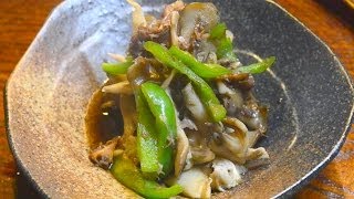 電子レンジで短時間でできる料理：舞茸とピーマンのさっと煮 How to quickly make boiled Maitake mushroom and green pepper [upl. by Budd]