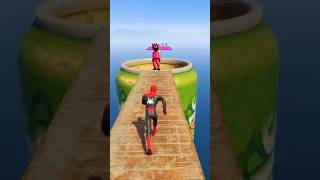 GTA V SpiderMan and squidguard in sky fight like and subscribegta5 spiderman [upl. by Silvers975]