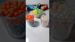 Satisfying reversed video with yellow green orange and blue beads🐱🦎asmr [upl. by Hassadah605]