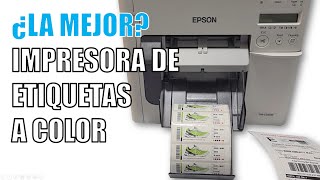 Impresora de Etiquetas Autoadhesivas en Rollo a Todo Color Epson Cómo Imprimir y Comprar en México [upl. by Nnav]