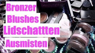 Schminksammlung ausmisten Teil 3 BronzerLidschattenBlushes [upl. by Rosenblatt800]