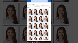 Passport Size Photo in Ms Word laptop computer photo reels viral shorts [upl. by Winthorpe999]