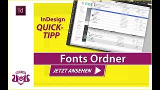 Fonts Ordner  InDesign QUICKTIPP [upl. by Akkin620]