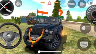 Dollar Songs Modified Mahindra Black Thar 👿 Indian Car Simulator Game 3d  Mobile phone game [upl. by Der932]