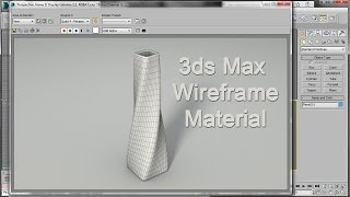 3ds Max Wireframe Material [upl. by Ennaillij]